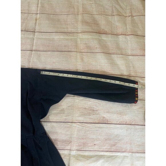 Custom Made By Popi Peppes Women's Black Long Sleeve Maxi Dress - XL - Picture 12 of 15